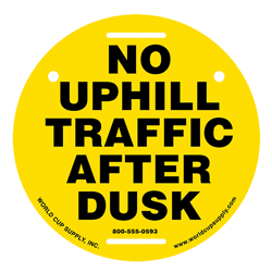 Uphill Access Control Signage