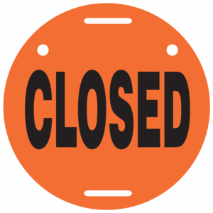 Marking Disc, Closed, 9.5" Diameter, Black Ink